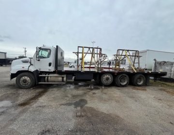 2014 Freightliner 114sd Tri Axle Flatbed Fy6345